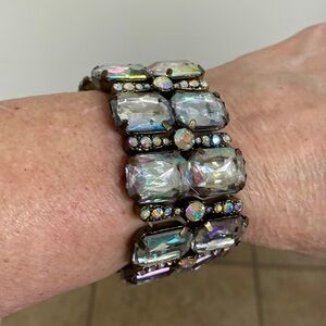 Large Rhinestone Statement Bracelet